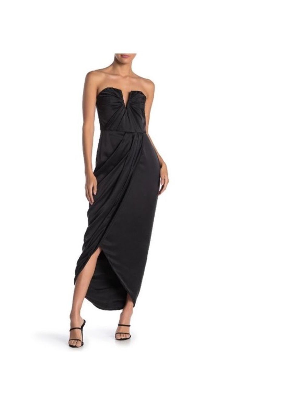 Yumi Kim Bombshell Strapless Silk Maxi Dress